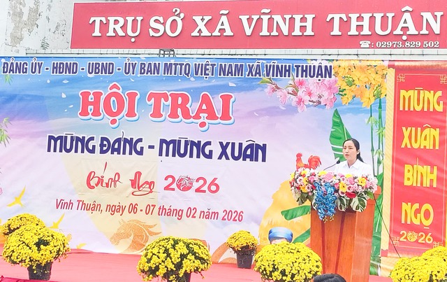 An Giang: Xã Vĩnh Thuận sôi nổi các hoạt động mừng Đảng, mừng Xuân Bính Ngọ 2026- Ảnh 1.