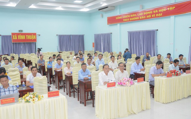 Ứng cử viên HĐND tỉnh An Giang đơn vị bầu cử số 27 tiếp xúc cử tri tại xã Vĩnh Thuận- Ảnh 2.