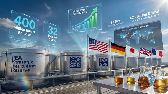 IEA sẽ xả lượng dầu lớn nhất lịch sử 400 triệu thùng trong kho dự trữ- Ảnh 1.