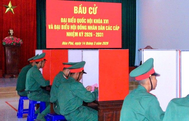 Đắk Lắk: Các đơn vị Quân khu 5 bầu cử sớm- Ảnh 3.