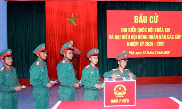 Đắk Lắk: Các đơn vị Quân khu 5 bầu cử sớm- Ảnh 4.