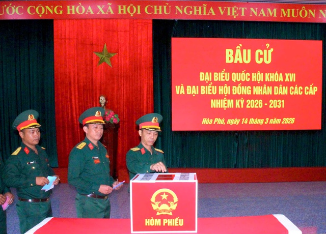 Đắk Lắk: Các đơn vị Quân khu 5 bầu cử sớm- Ảnh 6.