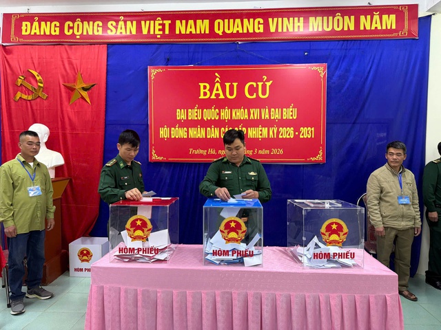 Bộ đội Biên phòng vững tay súng, trọn trách nhiệm trong ngày hội bầu cử- Ảnh 3.