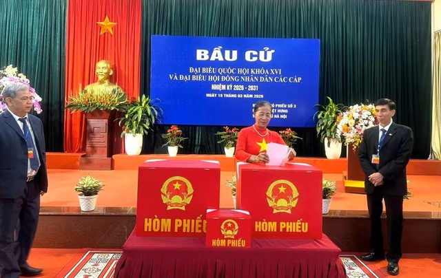 Phường Việt Hưng công bố kết quả bầu cử đại biểu HĐND khóa II, nhiệm kỳ 2026 - 2031- Ảnh 1.