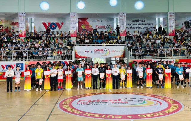 Khai mạc Giải Futsal HDBank Sinh viên khu vực ĐBSCL năm 2026- Ảnh 1.