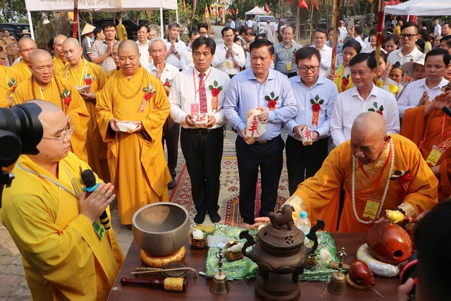 Nghệ An: Trang trọng Lễ khởi công xây dựng chùa Da (Âu Lạc Cổ Tự)- Ảnh 7. Nghệ An: Trang trọng Lễ khởi công xây dựng chùa Da (Âu Lạc Cổ Tự)- Ảnh 7.