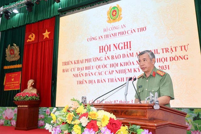 Công an TP Cần Thơ triển khai Phương án bảo đảm ANTT bầu cử ĐBQH khóa XVI và HĐND các cấp nhiệm kỳ 2026 - 2031- Ảnh 2.