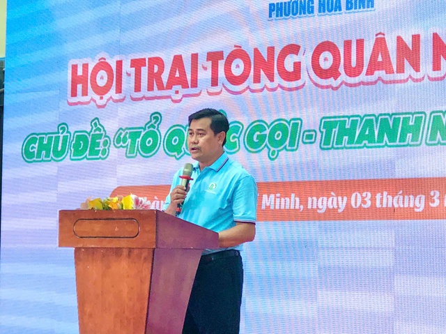 Hội trại tòng quân 2026: Khi Tổ quốc gọi, tuổi trẻ phường Hòa Bình sẵn sàng lên đường- Ảnh 5. Hội trại tòng quân 2026: Khi Tổ quốc gọi, tuổi trẻ phường Hòa Bình sẵn sàng lên đường- Ảnh 5.