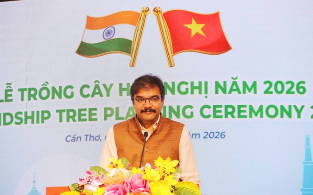 Cần Thơ thắt chặt quan hệ Việt Nam - Ấn Độ từ Lễ trồng cây Hữu Nghị- Ảnh 4.
