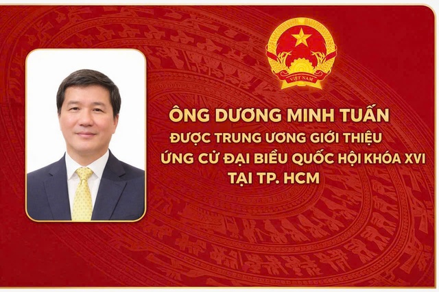Ông Dương Minh Tuấn đươc Trung ương giới thiệu ứng cử Đại biểu Quốc hội tại đơn vị bầu cử số 5, TP. HCM- Ảnh 2.