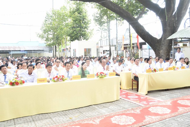 Đại tướng Lê Hồng Anh dự Lễ khởi công xây dựng công trình Trường THCS - THPT Vĩnh Thuận- Ảnh 3.