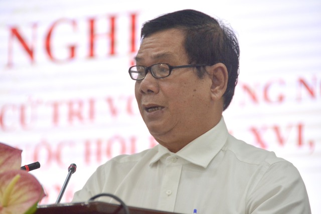 Ứng cử viên ĐBQH khoá XVI đơn vị bầu cử số 7 tiếp xúc cử tri tại xã Vĩnh Phong và Vĩnh Thuận- Ảnh 5.