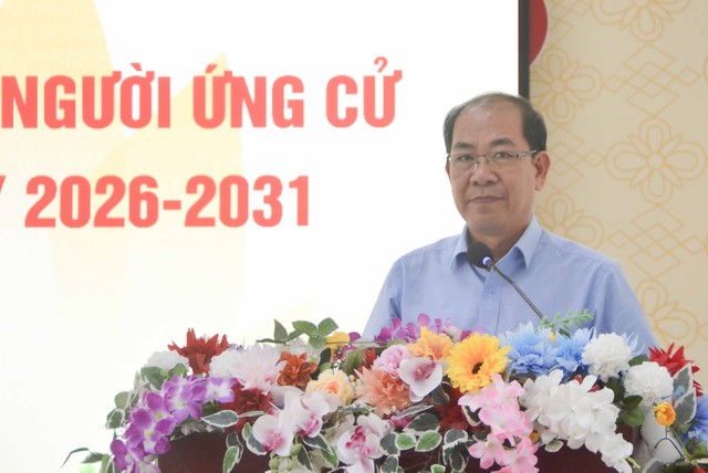 Ứng cử viên đại biểu Quốc hội khoá XVI đơn vị bầu cử số 7 tiếp xúc cử tri tại xã Vĩnh Bình- Ảnh 7.