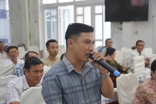 Ứng cử viên đại biểu Quốc hội khoá XVI đơn vị bầu cử số 7 tiếp xúc cử tri tại xã Vĩnh Bình- Ảnh 9.