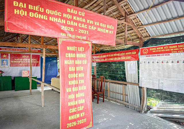 An Giang: Khí thế sẵn sàng ở khu vực bỏ phiếu bầu cử xã Vĩnh Bình trước ngày hội lớn- Ảnh 5.