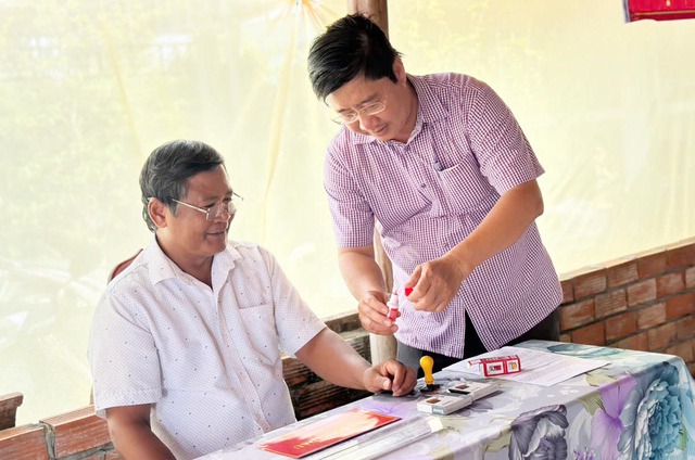 An Giang: Khí thế sẵn sàng ở khu vực bỏ phiếu bầu cử xã Vĩnh Bình trước ngày hội lớn- Ảnh 10.