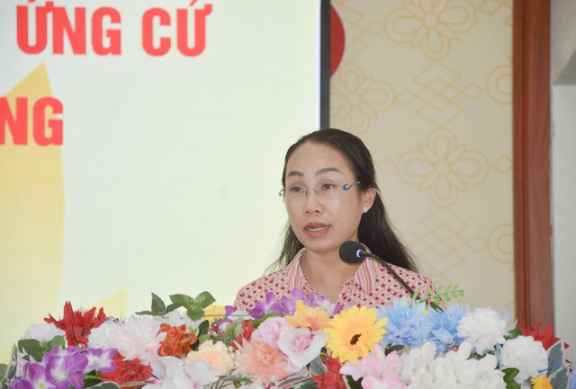 Ứng cử viên HĐND tỉnh An Giang đơn vị bầu cử số 27 tiếp xúc cử tri tại xã Vĩnh Bình- Ảnh 6.