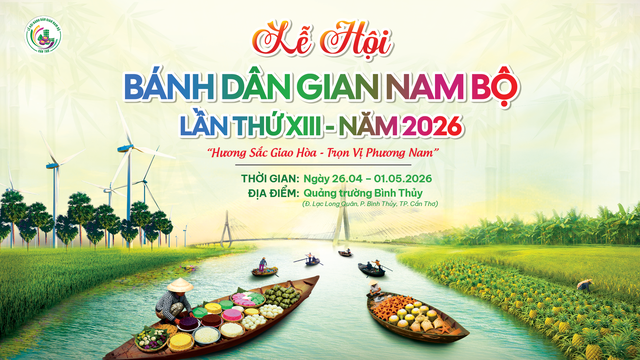 Lễ hội Bánh dân gian Nam Bộ TP. Cần Thơ lần thứ XIII được tổ chức vào dịp Lễ Giỗ Tổ Hùng Vương năm 2026- Ảnh 5. Lễ hội Bánh dân gian Nam Bộ TP. Cần Thơ lần thứ XIII được tổ chức vào dịp Lễ Giỗ Tổ Hùng Vương năm 2026- Ảnh 5.