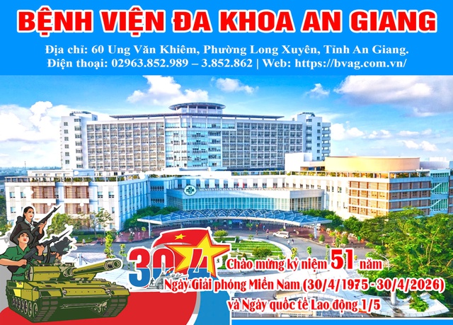 Bệnh viện Đa khoa An Giang chào mừng kỷ niệm 51 năm Ngày giải phóng miền Nam- Ảnh 1.