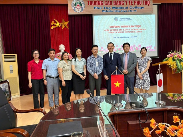 Trường Cao đẳng Y tế Phú Thọ làm việc với Công ty Cổ phần Meiko Network (Nhật Bản)- Ảnh 4. Trường Cao đẳng Y tế Phú Thọ làm việc với Công ty Cổ phần Meiko Network (Nhật Bản)- Ảnh 4.