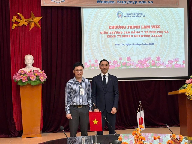 Trường Cao đẳng Y tế Phú Thọ làm việc với Công ty Cổ phần Meiko Network (Nhật Bản)- Ảnh 3. Trường Cao đẳng Y tế Phú Thọ làm việc với Công ty Cổ phần Meiko Network (Nhật Bản)- Ảnh 3.