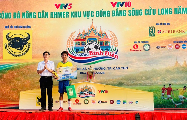 Bế mạc Giải Bóng đá Nông dân Khmer ĐBSCL năm 2026- Ảnh 4.