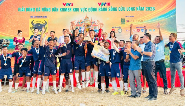 Bế mạc Giải Bóng đá Nông dân Khmer ĐBSCL năm 2026- Ảnh 1.