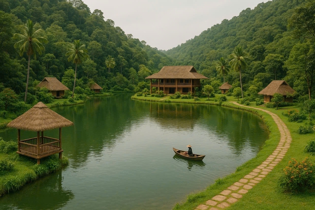 Hồ Khe Lau: “Đánh thức” tiềm năng du lịch sinh thái từ vùng đất yên bình- Ảnh 3. Hồ Khe Lau: “Đánh thức” tiềm năng du lịch sinh thái từ vùng đất yên bình- Ảnh 3.