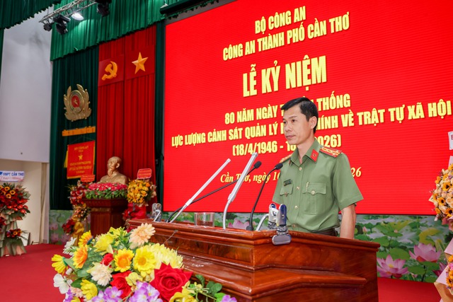 Kỷ niệm 80 năm Ngày truyền thống lực lượng Cảnh sát QLHC về TTXH, Công an TP Cần Thơ- Ảnh 6.