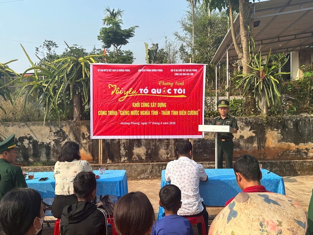 Quảng Trị: Khơi nguồn nước sạch, lan tỏa nghĩa tình nơi biên cương Hướng Phùng- Ảnh 1.
