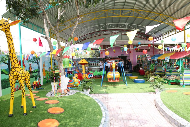 Khánh thành khu vui chơi trẻ em tại Trường Mẫu giáo Vĩnh Viễn 1- Ảnh 4.