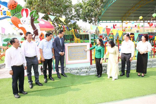 Khánh thành khu vui chơi trẻ em tại Trường Mẫu giáo Vĩnh Viễn 1- Ảnh 9.