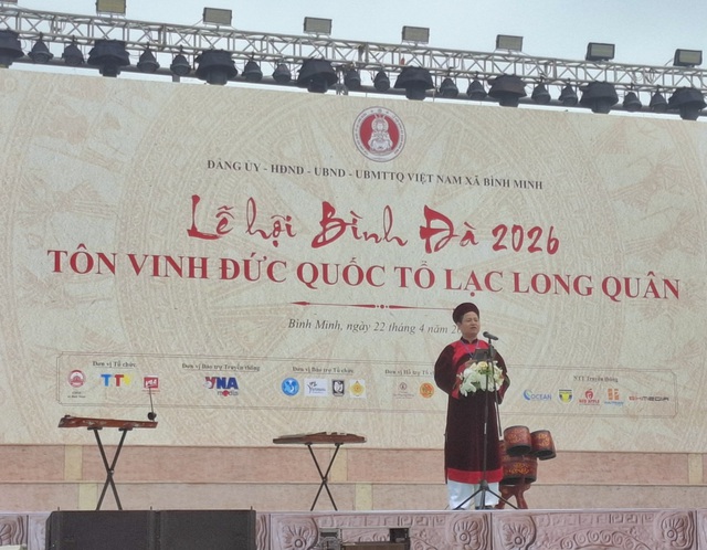 Tổ chức trọng thể Lễ rước, tế và dâng hương Đức Quốc Tổ Lạc Long Quân- Ảnh 4.