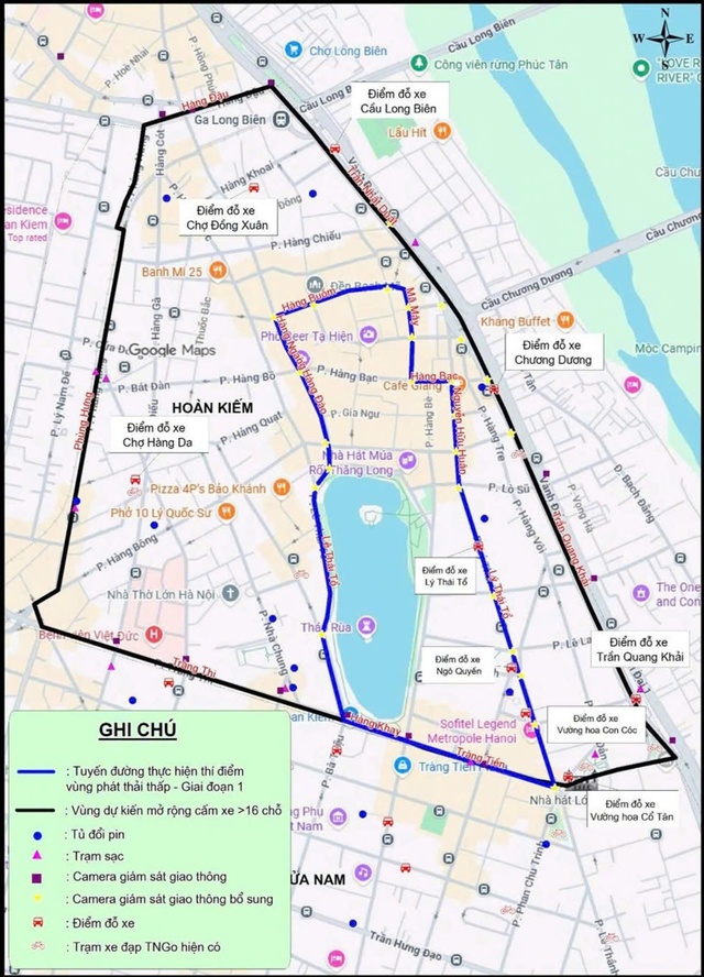 Hà Nội dự kiến cấm xe máy xăng theo giờ 11 tuyến phố vùng lõi Hoàn Kiếm từ ngày 1/7- Ảnh 1.