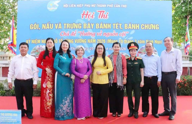 Cần Thơ: Khai mạc Hội thi gói và nấu bánh Tét, bánh Chưng- Ảnh 5.