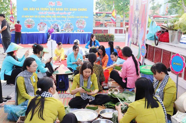 Cần Thơ: Khai mạc Hội thi gói và nấu bánh Tét, bánh Chưng- Ảnh 2.