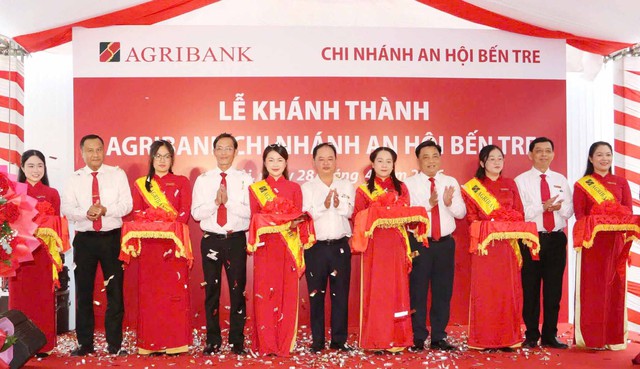 Khánh thành trụ sở Agribank Chi nhánh An Hội Bến Tre- Ảnh 1.