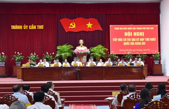 Trưởng ban Tổ chức Trung ương Nguyễn Duy Ngọc tiếp xúc cử tri tại TP Cần Thơ- Ảnh 1.