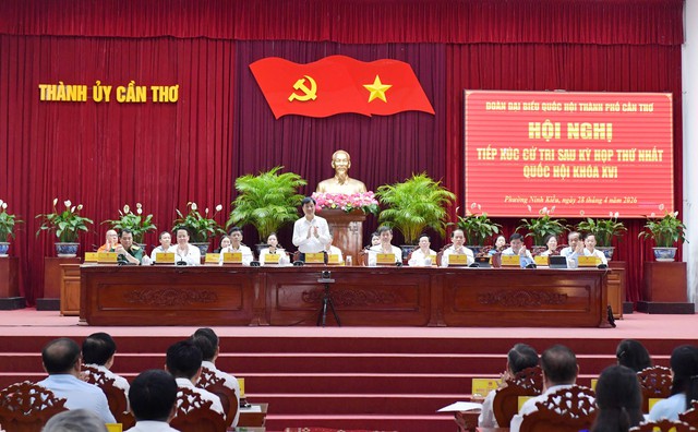 Trưởng ban Tổ chức Trung ương Nguyễn Duy Ngọc tiếp xúc cử tri tại TP Cần Thơ- Ảnh 4.