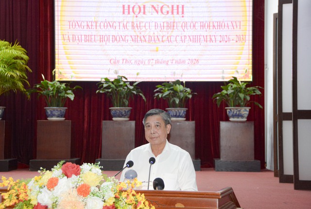 Cần Thơ tổng kết công tác bầu cử ĐBQH khóa XVI và đại biểu HĐND các cấp nhiệm kỳ 2026-2031- Ảnh 5. Cần Thơ tổng kết công tác bầu cử ĐBQH khóa XVI và đại biểu HĐND các cấp nhiệm kỳ 2026-2031- Ảnh 5.
