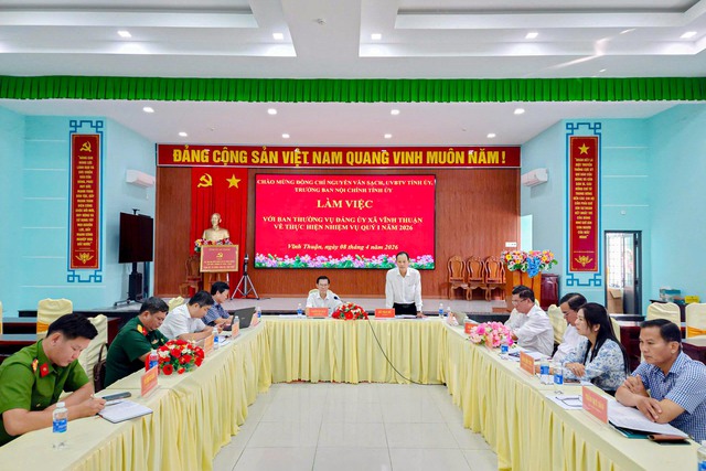 Xã Vĩnh Thuận: Thực hiện nhiệm vụ quý I đạt nhiều kết quả tích cực- Ảnh 2.