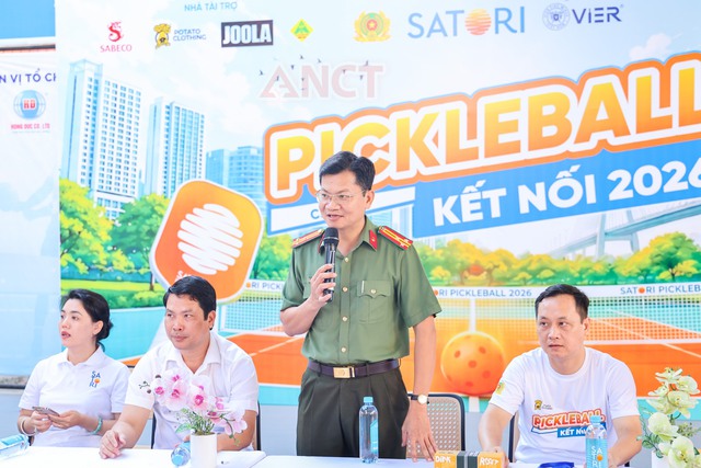 Sôi nổi Giải Pickleball mở rộng chào mừng 68 năm Ngày truyền thống lực lượng An ninh chính trị nội bộ- Ảnh 3.