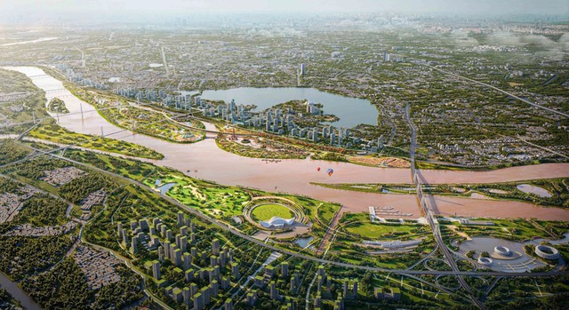 Hà Nội: Thông qua Nghị quyết chủ trương đầu tư dự án xây dựng Trục đại lộ cảnh quan sông Hồng- Ảnh 1.