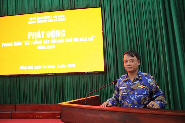 Trung tâm Bảo đảm kỹ thuật Vùng 2 hải quân tổ chức “Tết trồng cây đời đời nhớ ơn Bác Hồ”- Ảnh 1. Trung tâm Bảo đảm kỹ thuật Vùng 2 hải quân tổ chức “Tết trồng cây đời đời nhớ ơn Bác Hồ”- Ảnh 1.