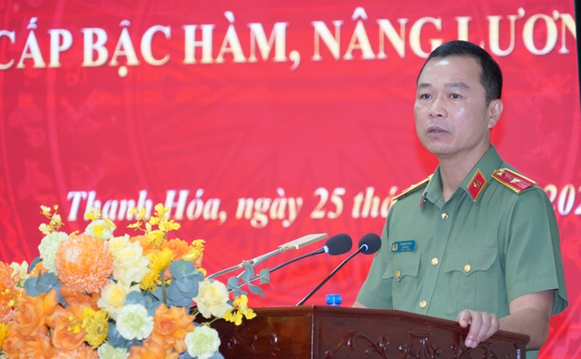 Công an Thanh Hóa: Thăng cấp bậc hàm, nâng lương năm 2026 cho 1.856 cán bộ, chiến sĩ- Ảnh 2.