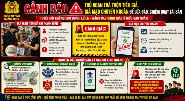 Cảnh giác trước các thủ đoạn giả chuyển khoản, sử dụng tiền giả trong giao dịch- Ảnh 1.