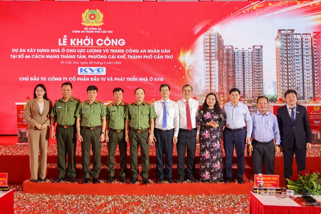 Khởi công Dự án Xây dựng nhà ở lực lượng vũ trang Công an nhân dân TP Cần Thơ- Ảnh 8.