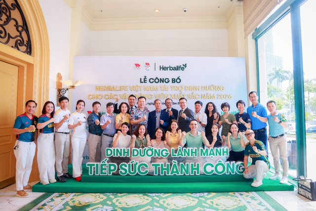 Herbalife Việt Nam tài trợ sản phẩm dinh dưỡng
cho các vận động viên xuất sắc Việt Nam năm 2026- Ảnh 3. Herbalife Việt Nam tài trợ sản phẩm dinh dưỡng
cho các vận động viên xuất sắc Việt Nam năm 2026- Ảnh 3.