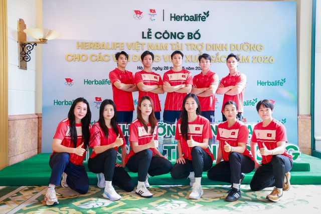 Herbalife Việt Nam tài trợ sản phẩm dinh dưỡng
cho các vận động viên xuất sắc Việt Nam năm 2026- Ảnh 4. Herbalife Việt Nam tài trợ sản phẩm dinh dưỡng
cho các vận động viên xuất sắc Việt Nam năm 2026- Ảnh 4.