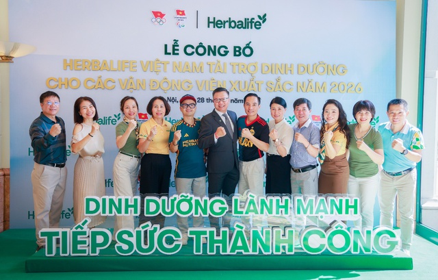 Herbalife Việt Nam tài trợ sản phẩm dinh dưỡng
cho các vận động viên xuất sắc Việt Nam năm 2026- Ảnh 5. Herbalife Việt Nam tài trợ sản phẩm dinh dưỡng
cho các vận động viên xuất sắc Việt Nam năm 2026- Ảnh 5.